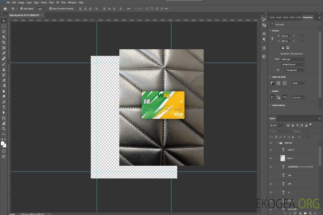 USA Waste Management banque visa carte classique photolook recto template